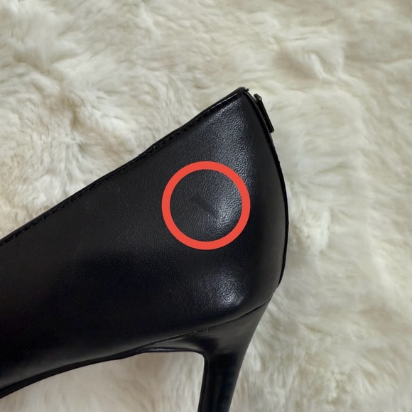 👠 COACH Black Studded Pointed Toe Leather High Heel Pumps Size 8 - Picture 10 of 15